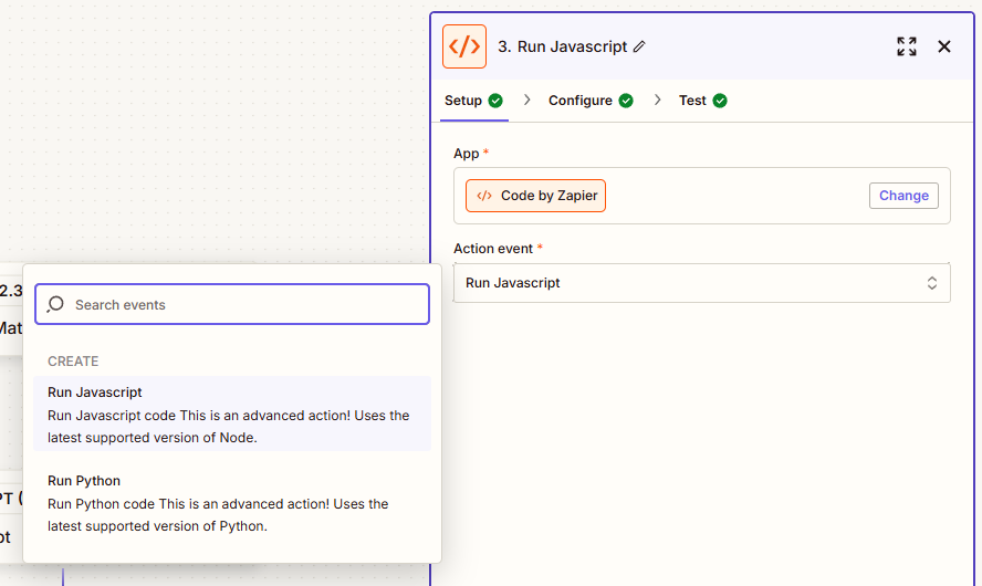 ChatGPT와 Zapier를 이용한 업무 자동화 / 고객 문의 자동 응답 13 zapier action2 setup